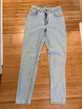 Levi's Light Blue High-Rise Straight Jeans